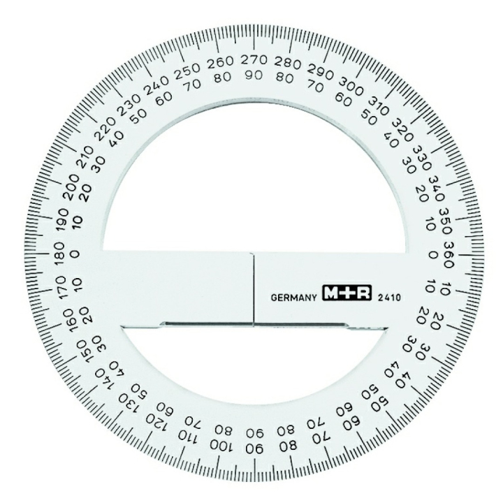 Gradskiva 360º i gruppen Skapande & Hobby / Hobbytillbehör / Linjaler / Gradskiva hos Pen Store (102267)