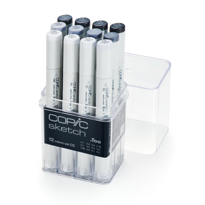 Grey Copic Marker buying Classic 12 piece set