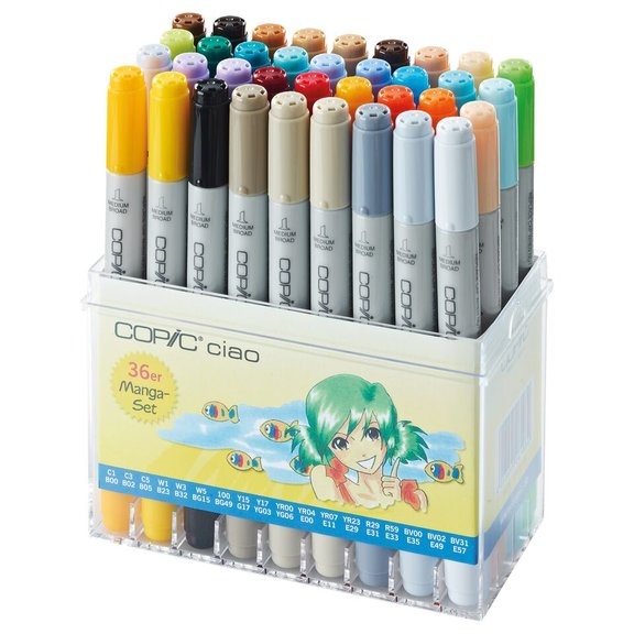 Ciao Manga 36-set i gruppen Pennor / Konstnärspennor / Illustrationsmarkers hos Pen Store (103507)