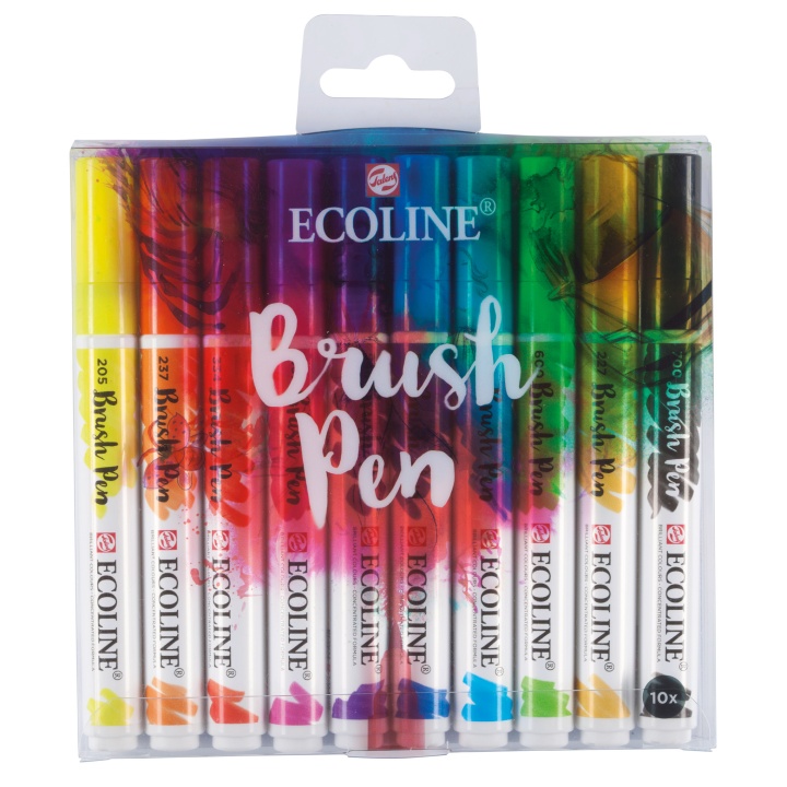 Brush Pen 10-set i gruppen Pennor / Konstnärspennor / Penselpennor hos Pen Store (103718)