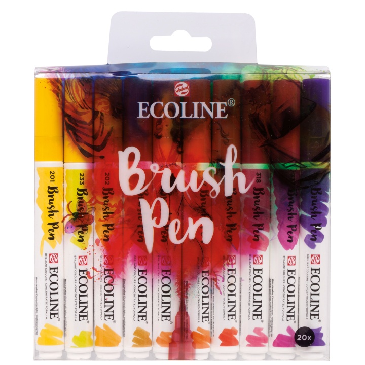 Brush Pen 20-set i gruppen Pennor / Konstnärspennor / Penselpennor hos Pen Store (103720)
