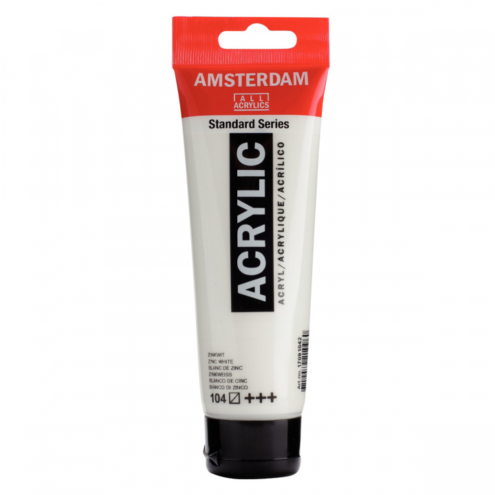 Läs mer om Amsterdam Akrylfärg 120 ml 104 Zinc White