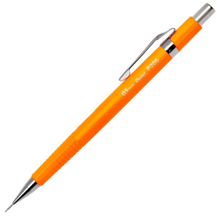 Läs mer om Pentel P205 Stiftpenna 0.5 Fluo Red