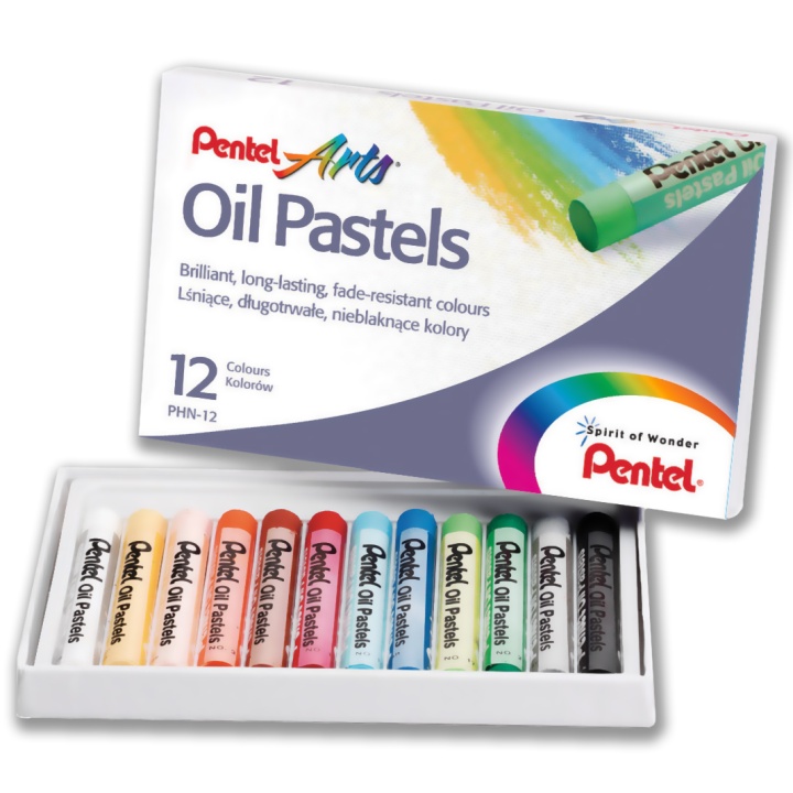 Oljepastell 12-set i gruppen Konstnärsmaterial / Kritor och blyerts / Pastellkritor hos Pen Store (104641)