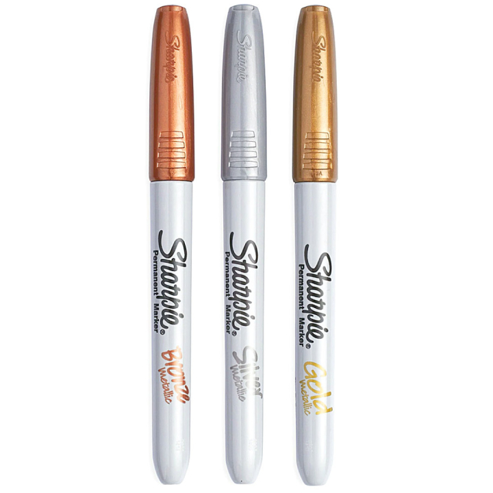 Metallic 3-pack i gruppen Pennor / Konstnärspennor / Tuschpennor hos Pen Store (104770)