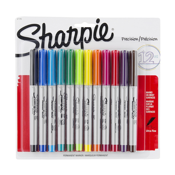 Läs mer om Sharpie Ultrafine Marker 12-pack