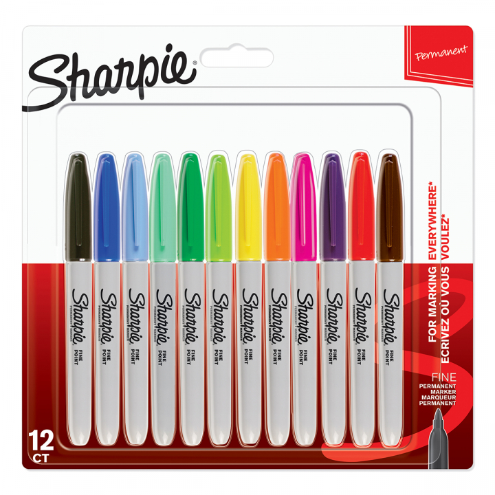 Läs mer om Sharpie Fine Marker 12-set