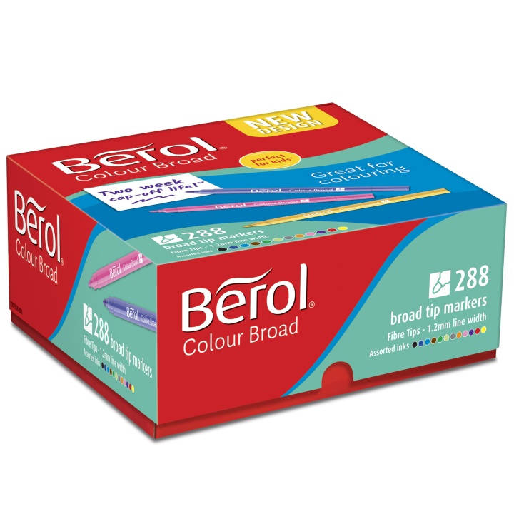 Läs mer om Berol Colour Broad Tip 288-pack