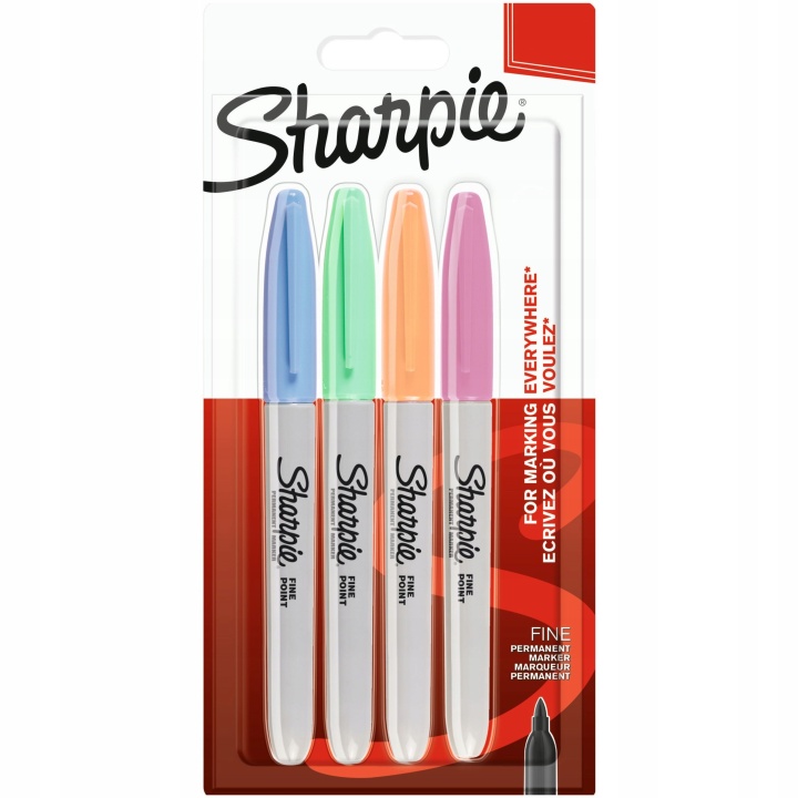 Läs mer om Sharpie Fine Marker 4-pack Pastell