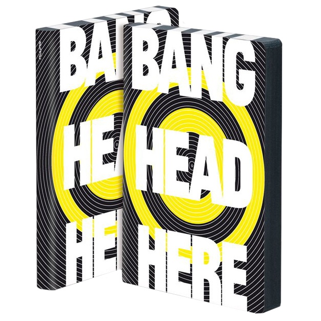 Notebook Graphic L - Bang Head Here i gruppen Papper & Block / Skriva och anteckna / Anteckningsböcker hos Pen Store (104865)