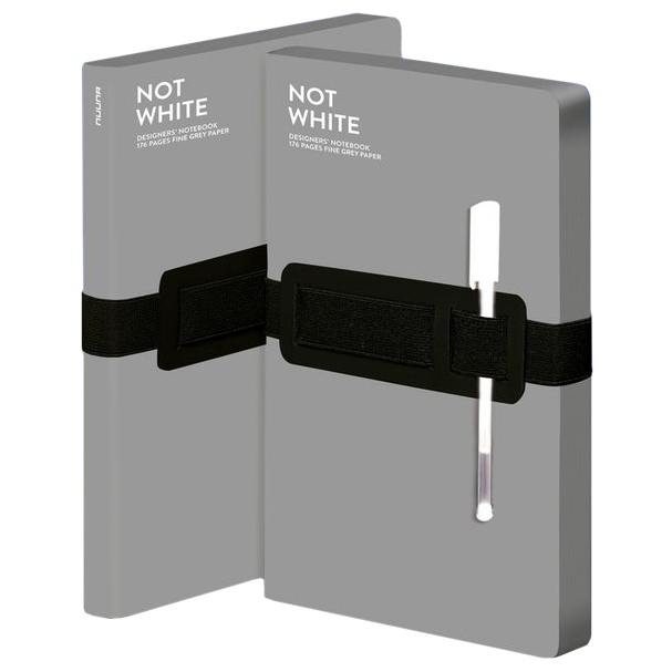 Läs mer om Nuuna Notebook Not White L Light - Grey