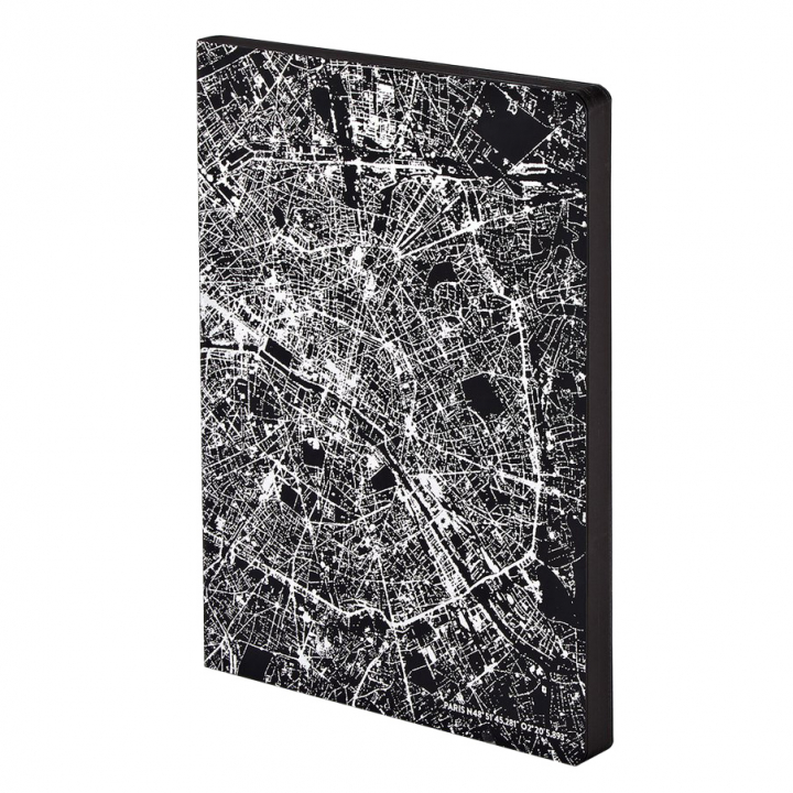 Notebook Graphic Traveller - Nightflight Paris Silver i gruppen Papper & Block / Skriva och anteckna / Anteckningsböcker hos Pen Store (104889)