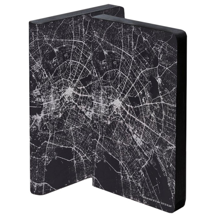 Notebook Graphic Traveller - Nightflight Berlin Silver i gruppen Papper & Block / Skriva och anteckna / Anteckningsböcker hos Pen Store (104890)