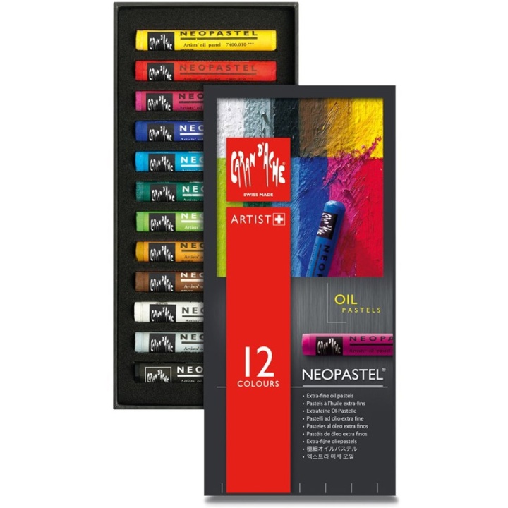 Neopastel 12-set i gruppen Konstnärsmaterial / Färger / Pastell hos Pen Store (104926)
