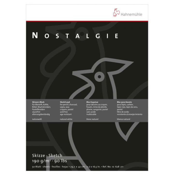 Nostalgie Skissblock A4 i gruppen Papper & Block / Konstnärsblock / Rit- och skissblock hos Pen Store (105163)
