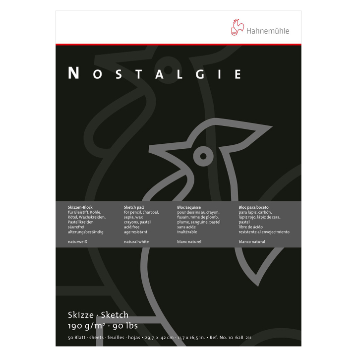 Nostalgie Skissblock A5 i gruppen Papper & Block / Konstnärsblock / Rit- och skissblock hos Pen Store (105164)