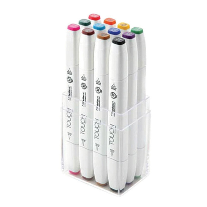Twin Brush Marker 12-set Main i gruppen Pennor / Konstnärspennor / Illustrationsmarkers hos Pen Store (105313)