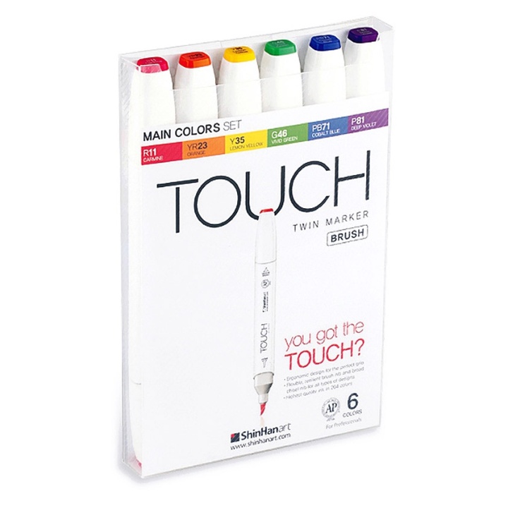Läs mer om Touch Twin Brush Marker 6-set Main