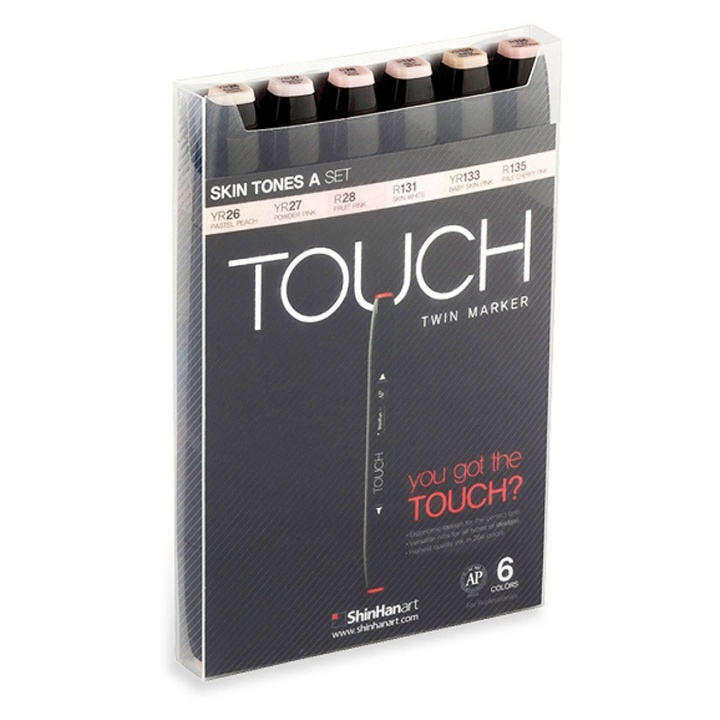 Läs mer om Touch Twin Marker 6-set Skin Tones A