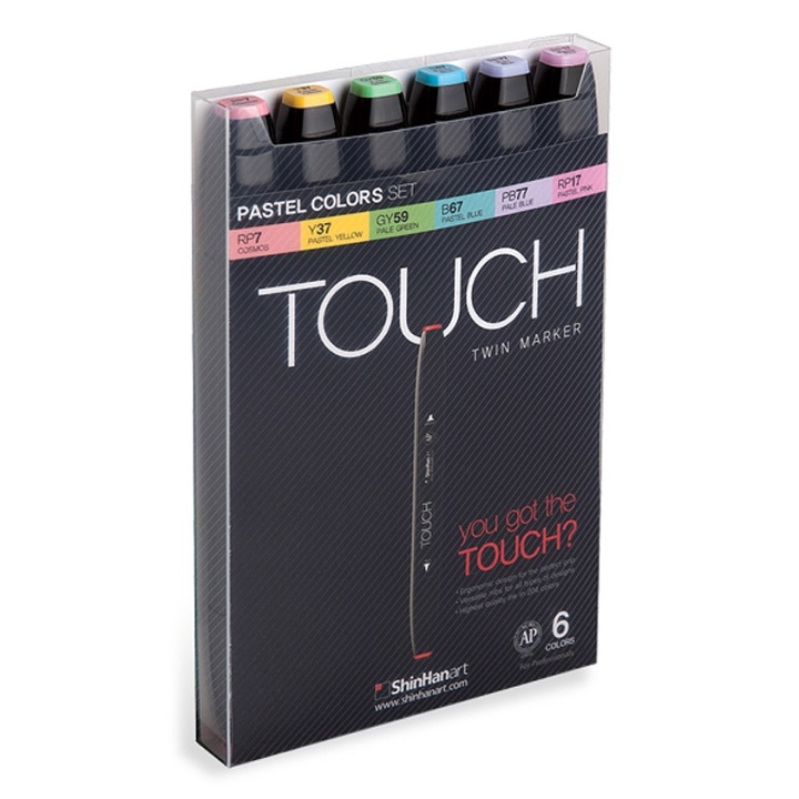 Läs mer om Touch Twin Marker 6-set Pastel