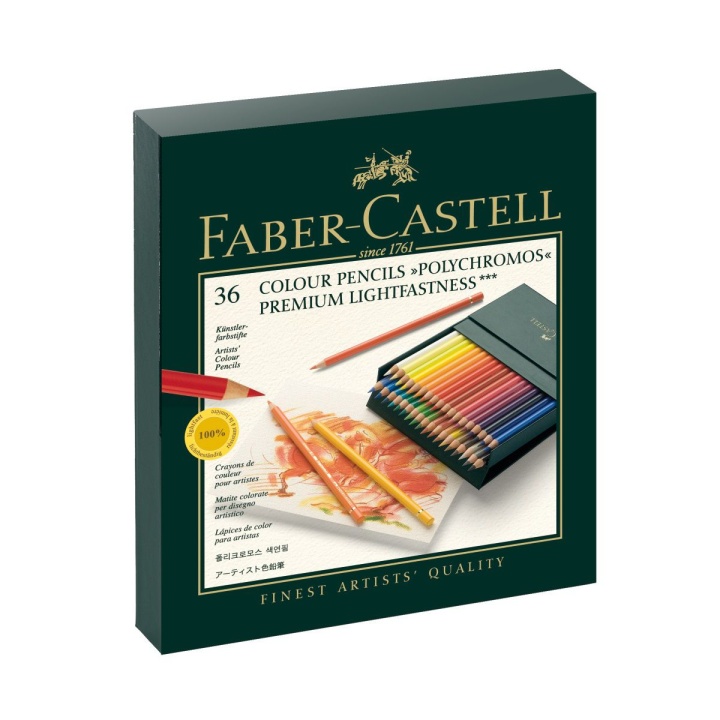 Läs mer om Faber-Castell Färgpennor Polychromos 36-set Studio