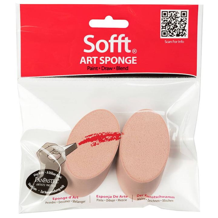 Sofft Art Sponge Round Angle Slice i gruppen Konstnärsmaterial / Målartillbehör / Rollers och svampar hos Pen Store (106075)