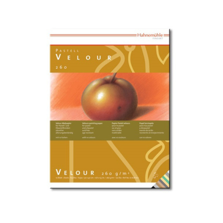 Pastell Velour Paper A4 Colored i gruppen Papper & Block / Konstnärsblock / Pastellblock hos Pen Store (106111)