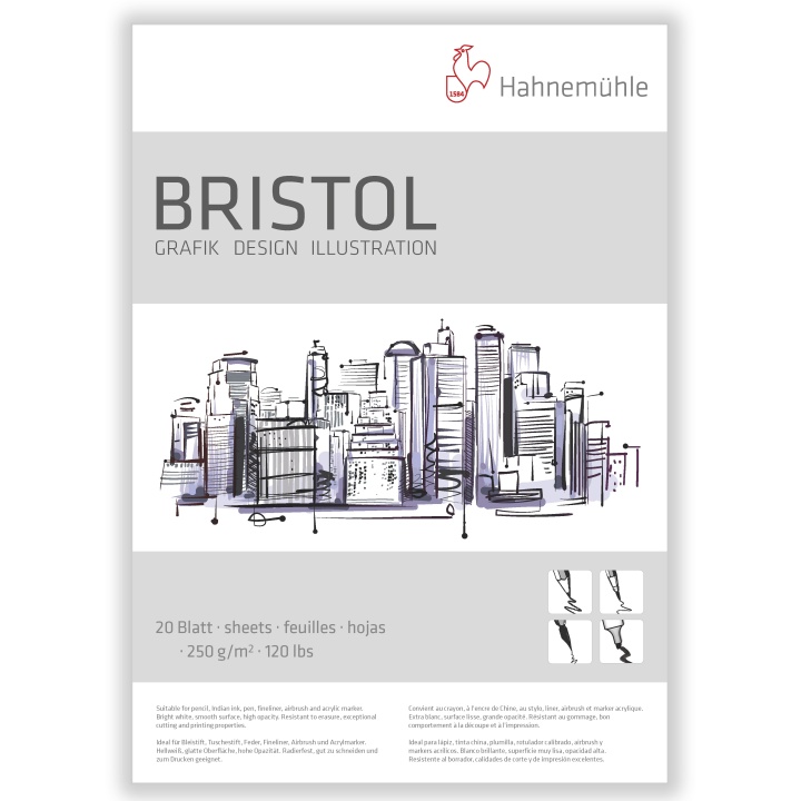 Läs mer om Hahnemühle Bristol Paper A3