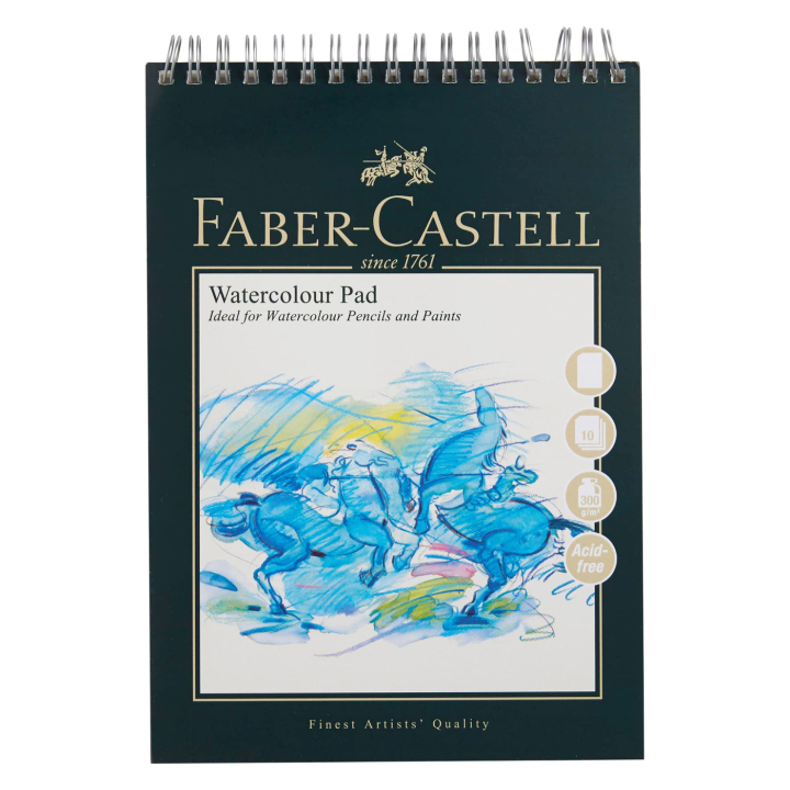 Läs mer om Faber-Castell Akvarellblock Spiral A5