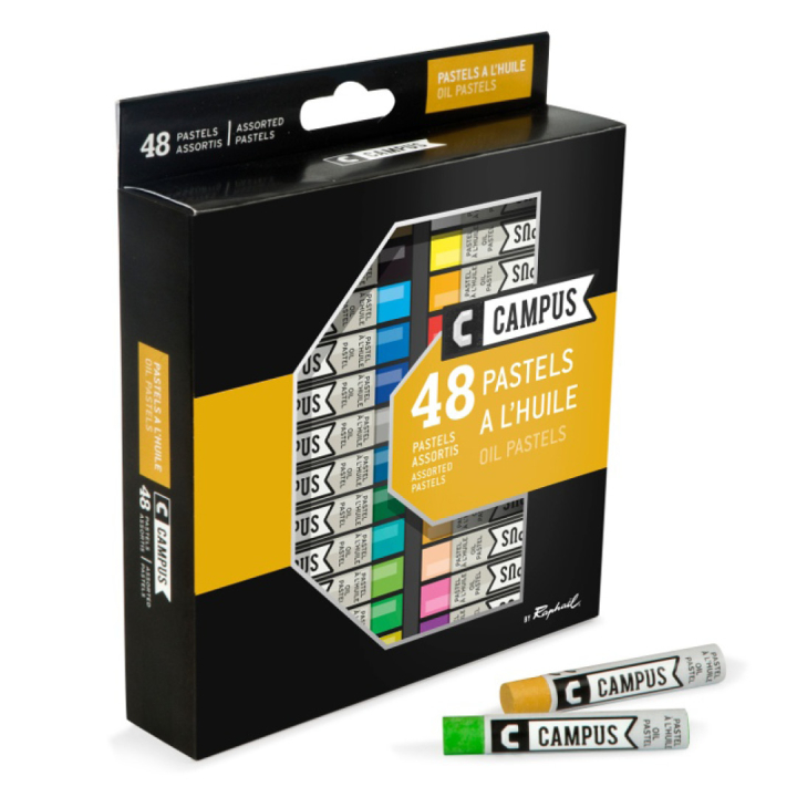 Campus Oljepastellkritor 48-set i gruppen Konstnärsmaterial / Kritor och blyerts / Pastellkritor hos Pen Store (106256)