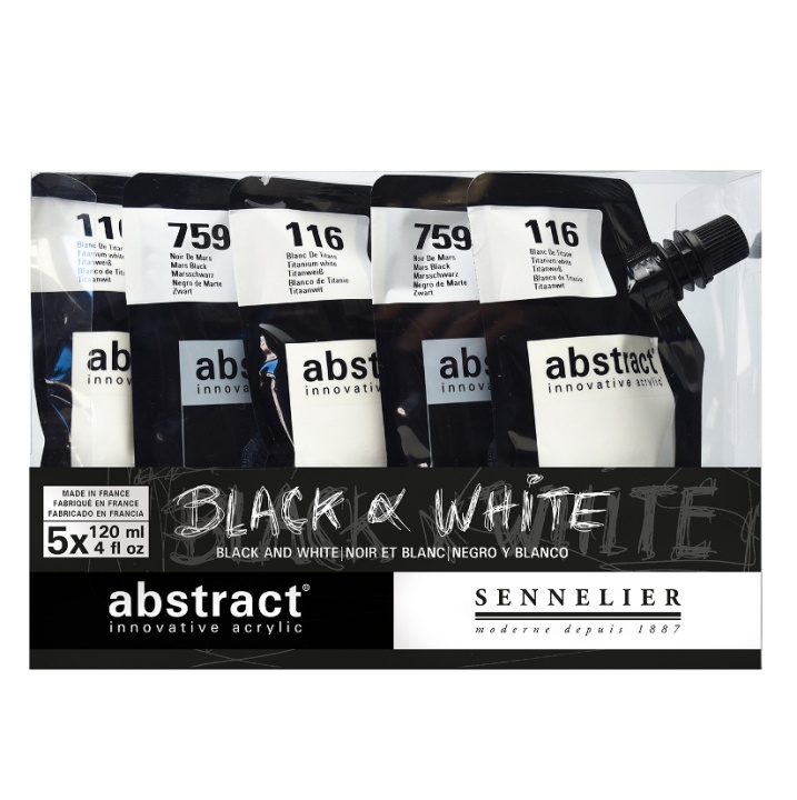 Läs mer om Sennelier Abstract Akrylfärg Black & White
