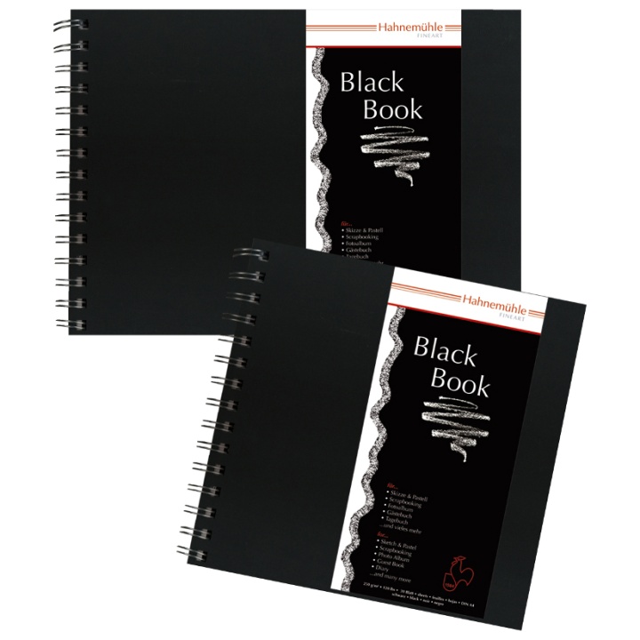 Sketch/Pastel Pad Black A5L i gruppen Papper & Block / Konstnärsblock / Färgat papper hos Pen Store (106272)