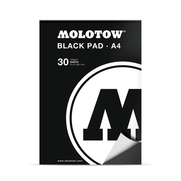 Läs mer om Molotow Black Pad A4 140g