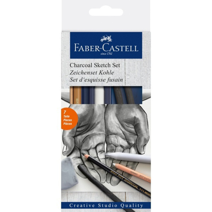 Goldfaber Drawing Set Charcoal i gruppen Pennor / Skriva / Blyertspennor hos Pen Store (106536)