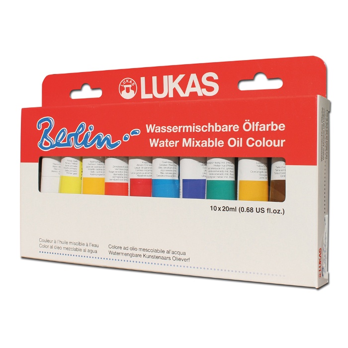 Berlin Oljefärg (vattenlöslig) Selection 20 ml 10-set i gruppen Konstnärsmaterial / Färger / Oljefärg hos Pen Store (107248)