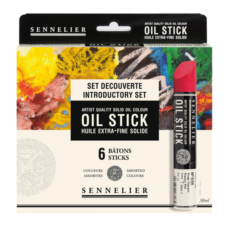 Oljekritor Introduktions 6-set i gruppen Konstnärsmaterial / Kritor och blyerts / Pastellkritor hos Pen Store (107250)