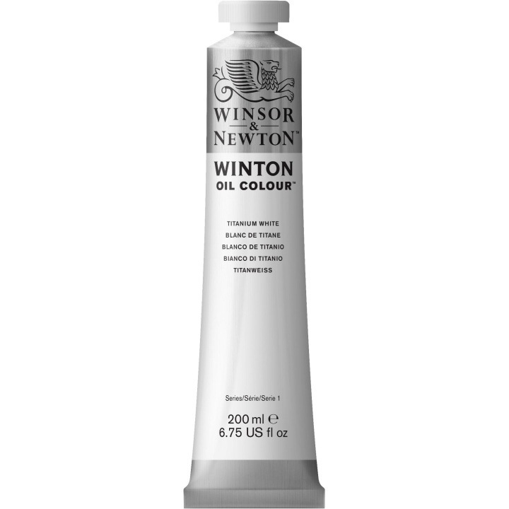 Läs mer om Winsor & Newton Winton Oljefärg 200 ml Titanium white 644