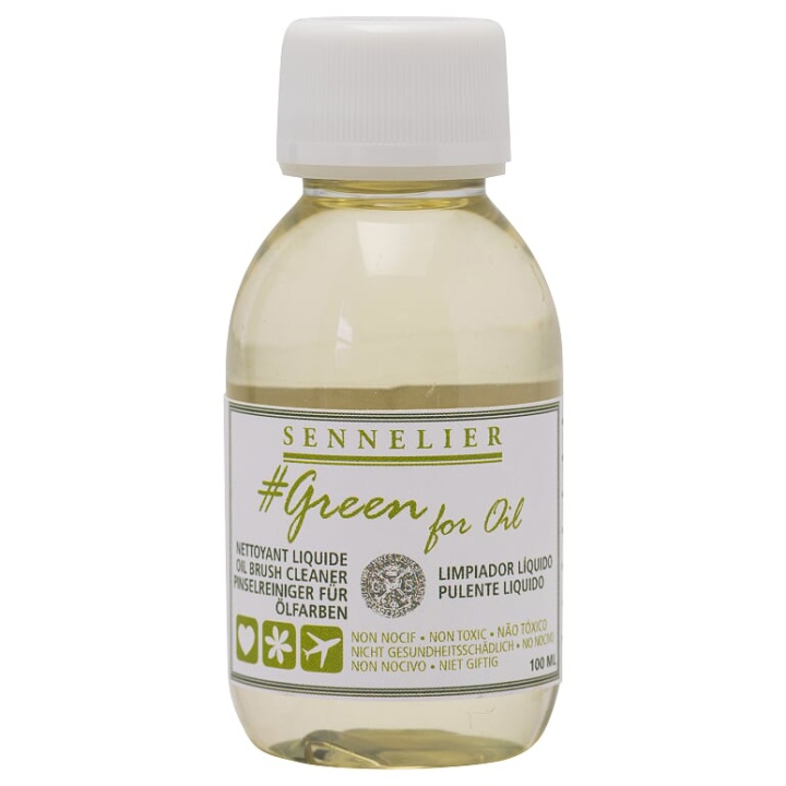 Läs mer om Sennelier Green For Oil Brush Cleaner 100 ml