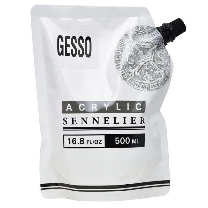 Abstract Gesso 500 ml i gruppen Konstnärsmaterial / Målarmedier och fernissa / Gesso och primer hos Pen Store (107529)