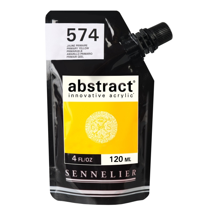 Läs mer om Sennelier Abstract Akrylfärg 120 ml Cad. Yellow Lemon Hue 545