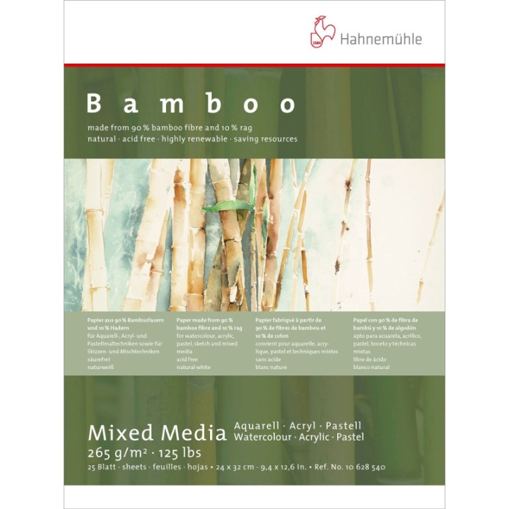 Läs mer om Hahnemühle Mixed Media Bamboo5g 24x32 cm