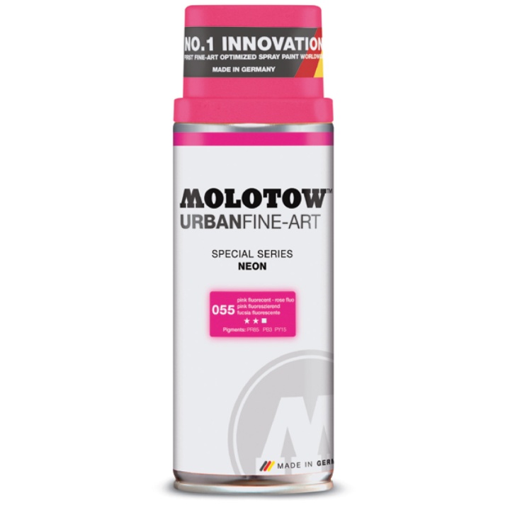 Läs mer om Molotow Sprayfärg Akryl UrbanFineArt Neon 400ml neon orange 402