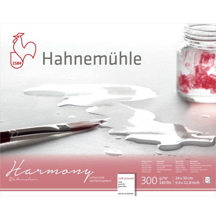 Läs mer om Hahnemühle Akvarellpapper Harmony 300 g Matt 24 x 30 cm
