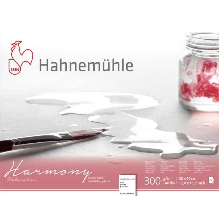 Läs mer om Hahnemühle Akvarellpapper Harmony 300 g Matt 30 x 40 cm