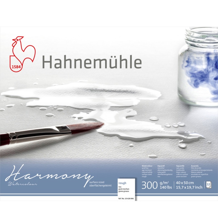 Läs mer om Hahnemühle Akvarellpapper Harmony 300 g Rough 40 x 50 cm