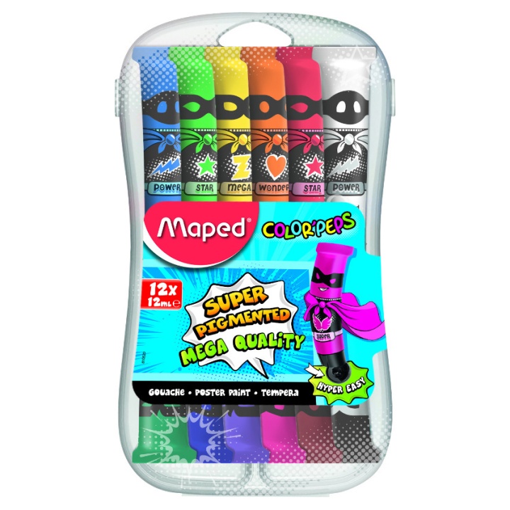 Läs mer om Maped ColorPeps Gouachefärg 12-set