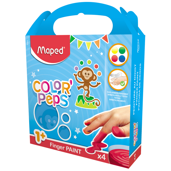 Läs mer om Maped Color Peps Fingerfärg 4-set