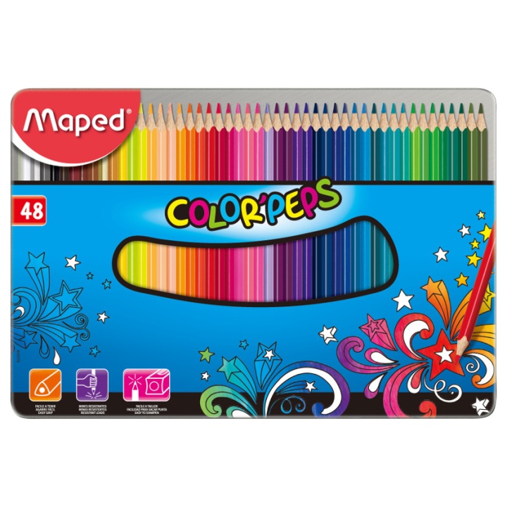 Color Peps Färgpennor 48-set (3 år+) i gruppen Kids / Barnpennor / Färgpennor för barn hos Pen Store (108766)