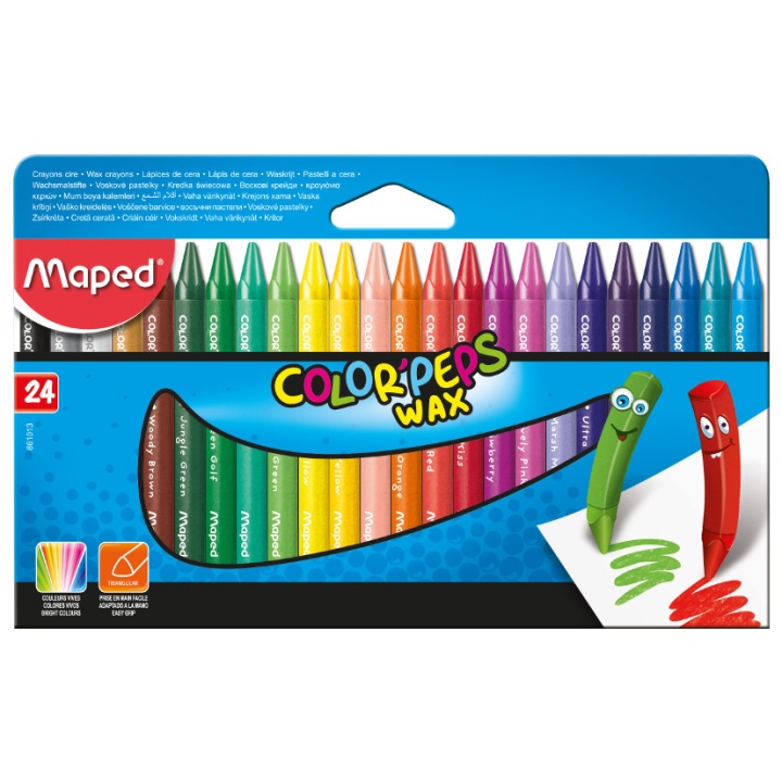 Color Peps Vaxkritor 24-set (3 år+) i gruppen Kids / Barnpennor / Barnkritor hos Pen Store (108773)
