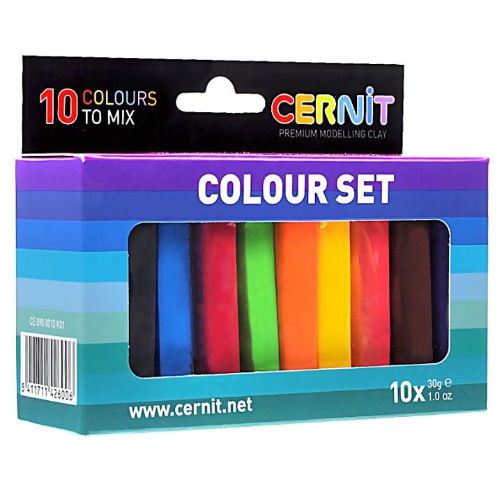 Läs mer om Cernit Color Set 10-pack Cernitlera